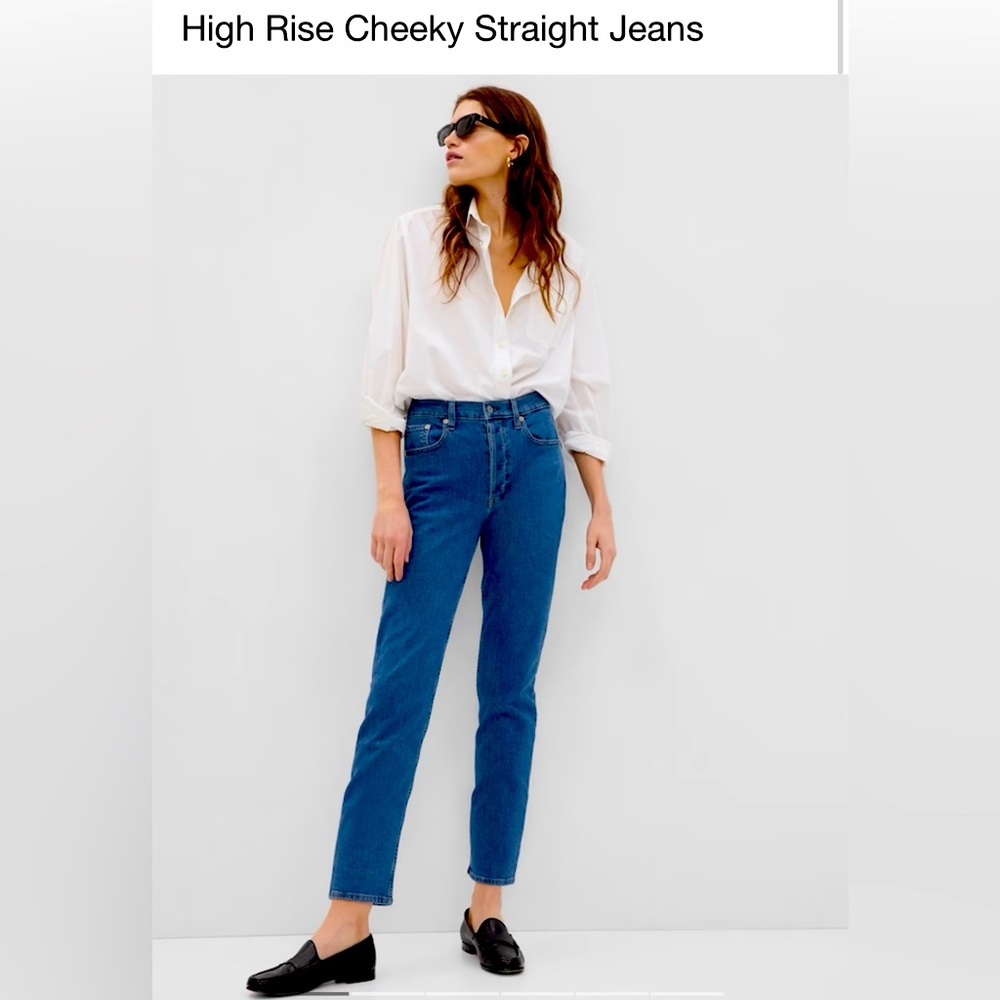 Gap High Rise Cheeky Straight Jeans